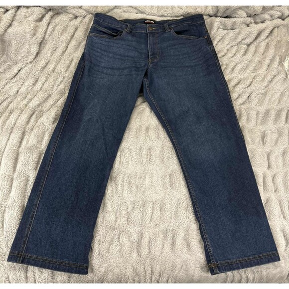 Kirkland Signature Jeans Men’s 38x30 Straight Leg Blue Denim Classic Fit Work - Picture 1 of 8